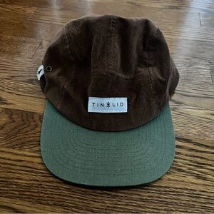 Tin Lid Brown and Green Cap